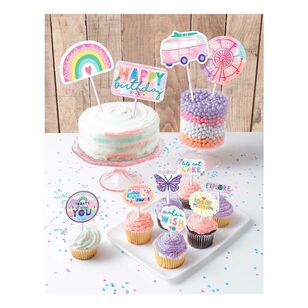 Amscan Girl-Chella Birthday Cake Topper Kit Multicoloured