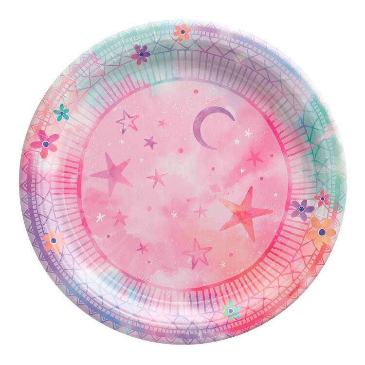 Amscan Girl-Chella Birthday Round Paper Plate Multicoloured