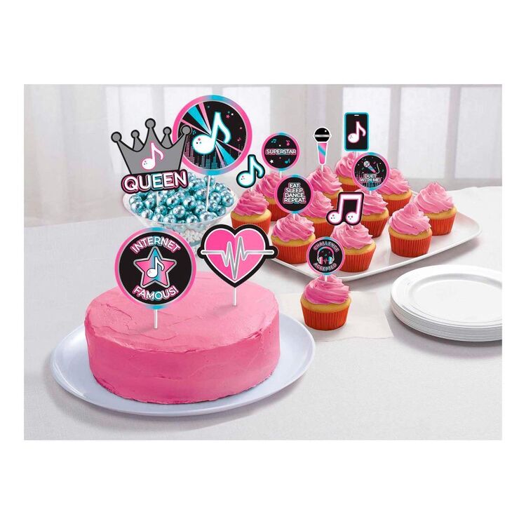 Amscan Internet Famous Birthday Cake Topper Kit Multicoloured