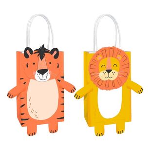 Amscan Get Wild Jungle Create Your Own Kraft Bags Multicoloured