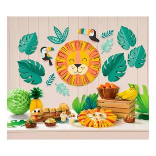 Amscan Get Wild Jungle Wall Decorating Kit Multicoloured