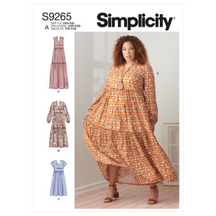 Simplicity Sewing Pattern S9265 Misses' & Women's Tiered Dresses All Sizes