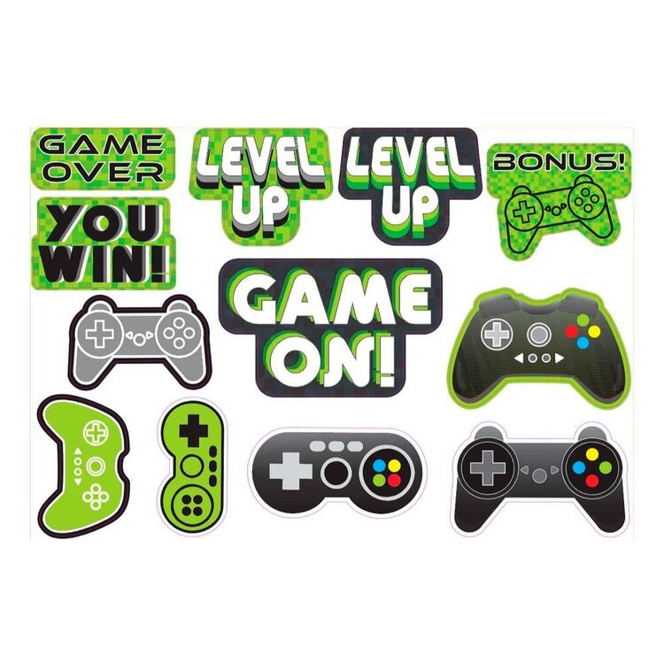 Amscan Level Up Gaming Cut-outs Value Pack