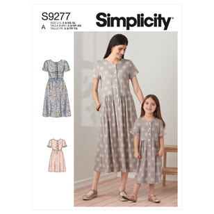 Simplicity Sewing Pattern S9277 Misses' & Children's Dresses All Sizes