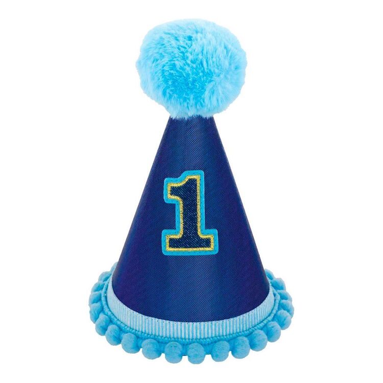 Amscan 1st Birthday Boy Deluxe Glitter Cone Hat