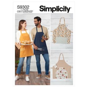 Simplicity Sewing Pattern S9302 Unisex Aprons One Size