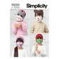 Simplicity Sewing Pattern S9305 Children's Headbands, Hat & Face Coverings All Sizes
