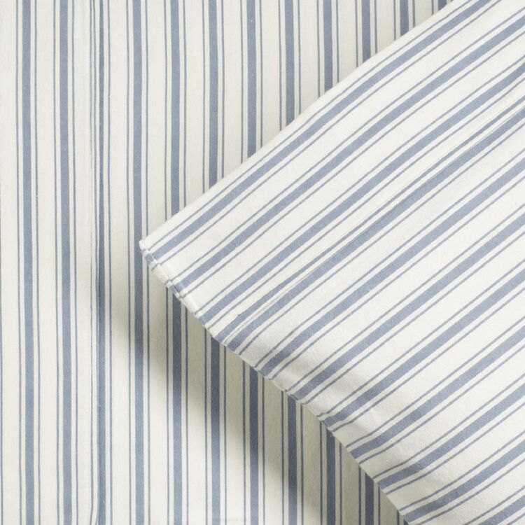 KOO Flannelette Stripe Printed Sheet Set