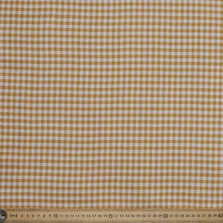 Small Gingham Printed 140 cm Double Cloth Fabric