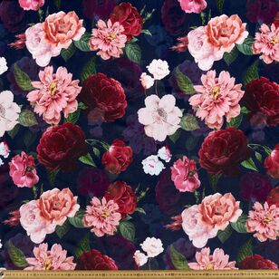 Galena Rosella 150 cm Upholstery Velvet Navy & Multicoloured 150 cm