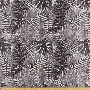 Noosa Palm 150 cm Jaquard Decorator Fabric Grey 150 cm