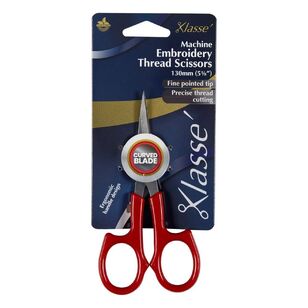 Klasse 5.5'' Curved Tip Embroidery Scissors Red 5.5 in