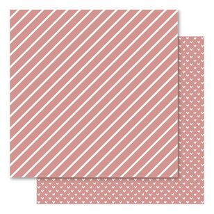 Bella! Loose Paper Hearts and Stripes 30.5 x 30.5 cm Red 30.5 x 30.5 cm