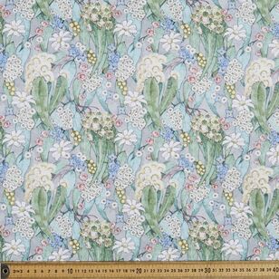May Gibbs Gumnut Babies #2 Printed 110 cm Flannelette Fabric Mint 110 cm