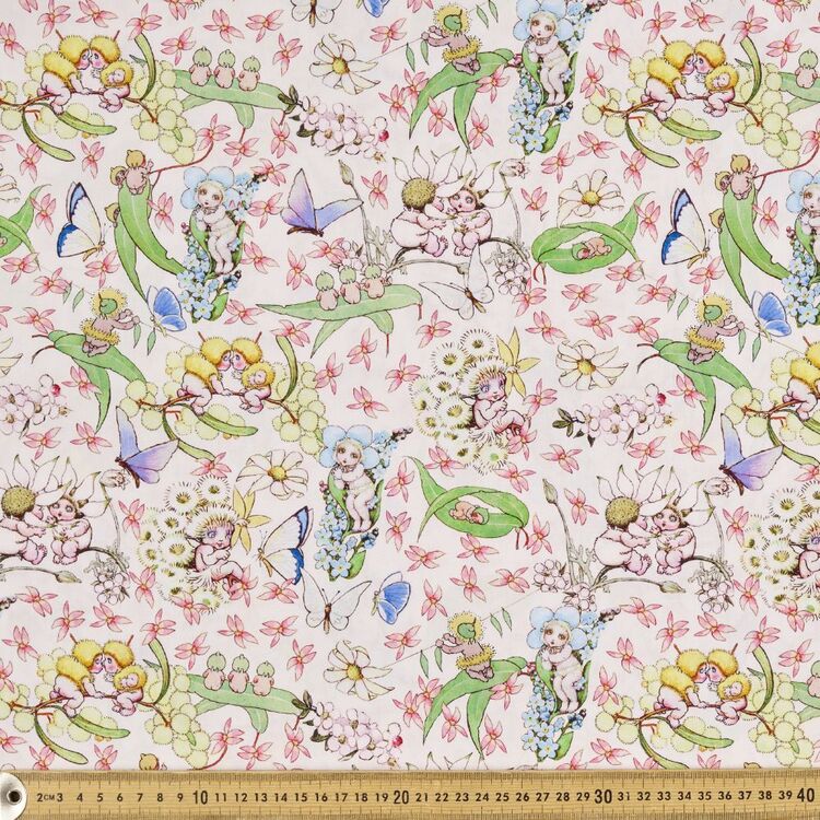 May Gibbs Gumnut & Butterfly 150 cm Decorator Fabric