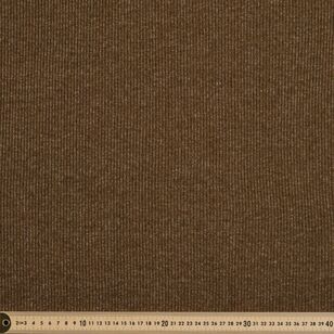 Plain 148 cm Brushed 2 x 2 Rib Knit Fabric Covert Green 148 cm