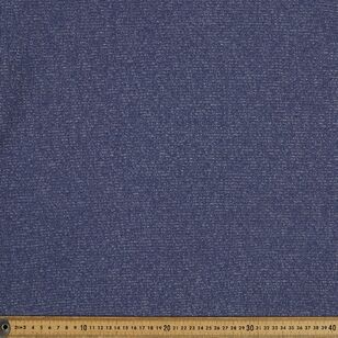 Plain 148 cm Brushed 2 x 2 Rib Knit Fabric Indigo 148 cm