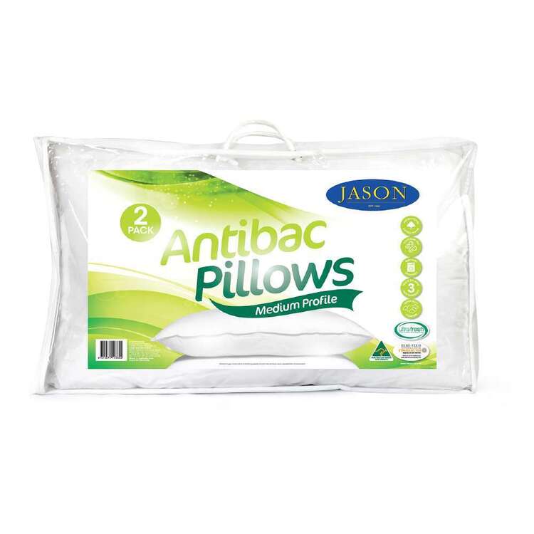 Jason Antibacterial Standard Pillow 2 Pack