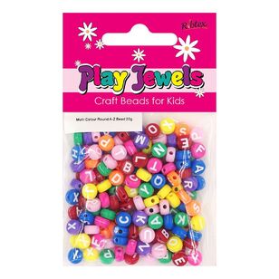 Ribtex Play Jewels Multicoloured Alphabet Round Beads Multicoloured 15 g