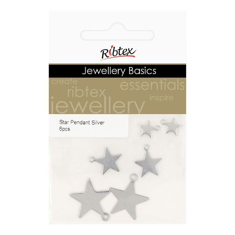 Ribtex Jewellery Basics Star Pendant 6 Pack