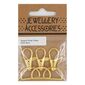 Ribtex Jewellery Accessories Square Snap Clasp Base 3 Pack Gold