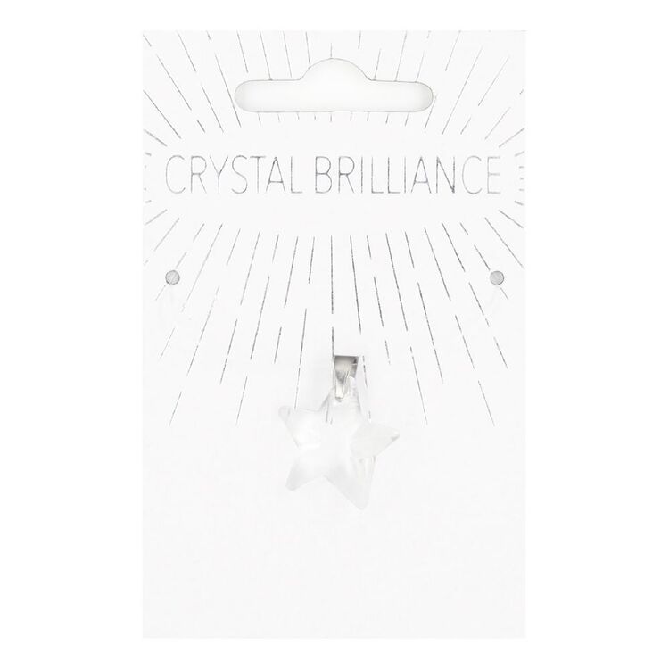 Ribtex Crystal Brilliance Chinese Crystal Star Pendant Clear 20 mm