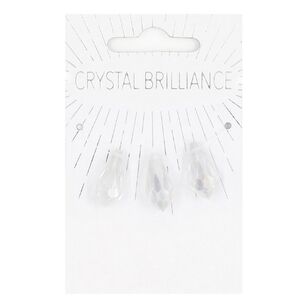 Ribtex Crystal Brilliance Clear AB Chinese Crystal Teardrop Pendant 3 Pack Clear AB 20 mm