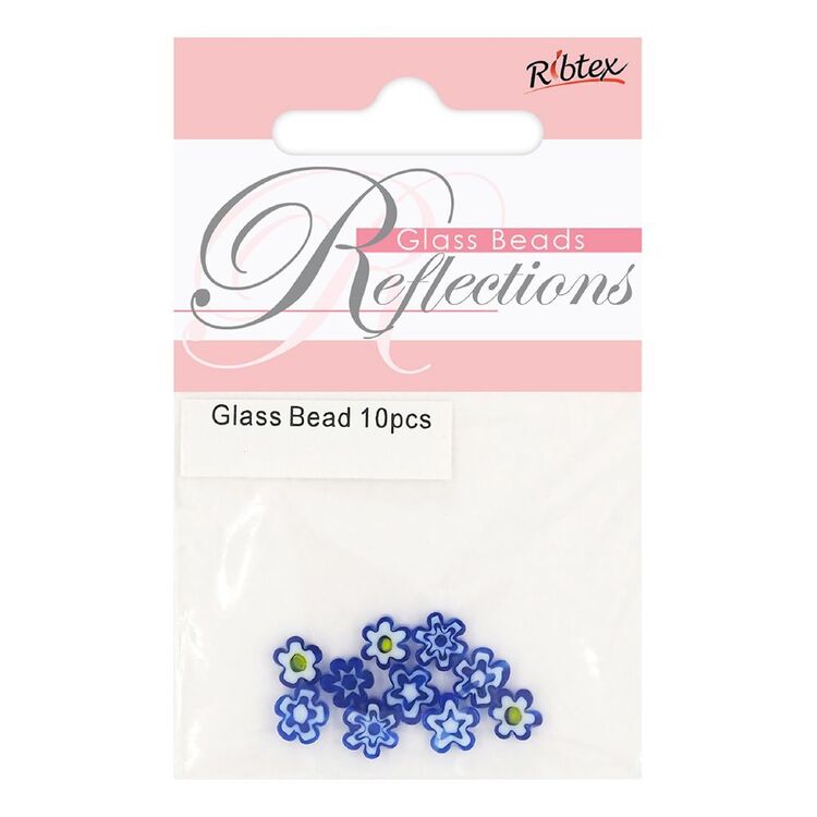 Ribtex Millefiori Flower Shape Bead 10 Pack