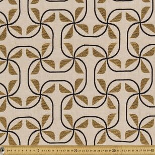 Malin 140 cm Tapestry Fabric Ecru & Gold 140 cm