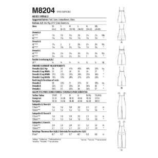 McCall's M8204 Misses' Overalls