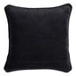 KOO Romain Embroidered Cushion Black 45 x 45 cm