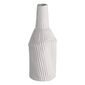 Living Space Frosted Nature Textured Vase #1 White 8 x 21 cm