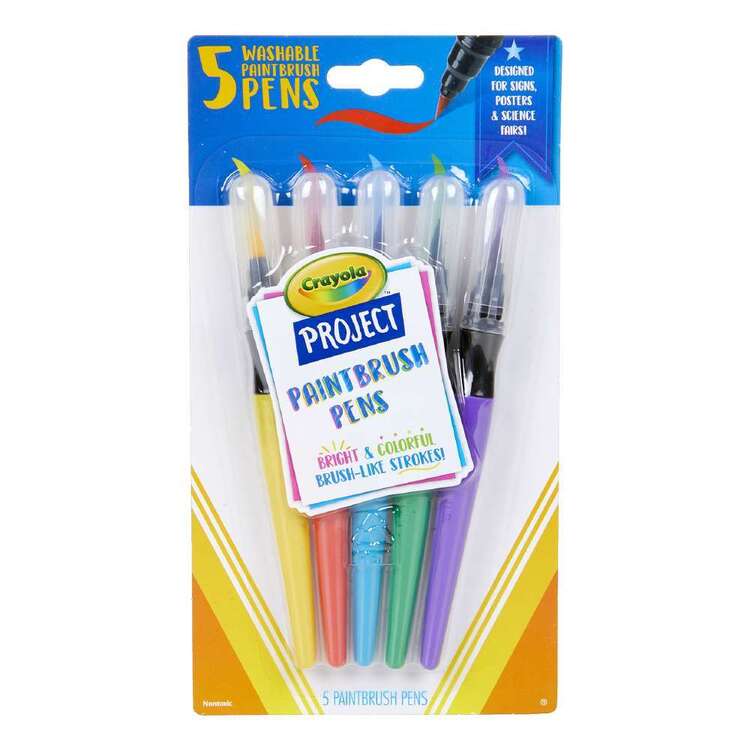 Crayola Project Paint Brush Pens 5 Pack