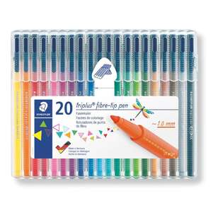 Staedtler Fibre Tip Pen 20 Pack Multicoloured 1 mm