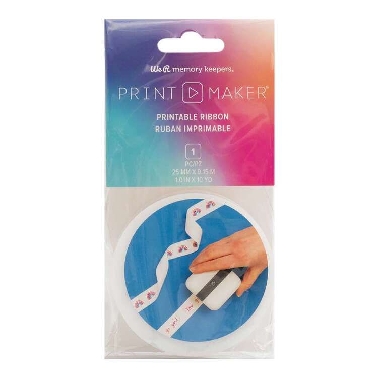 We R Memory Keepers Printmaker Ribbon 25 mm x 9.15 m White