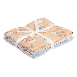 Disney Baby Dumbo Printed Cotton Fat Quarter Fabric Bundle 5 Pieces Multicoloured 45 x 55 cm