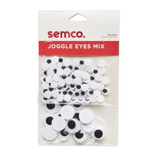 Semco Joggle Black & White Eyes Mix Black