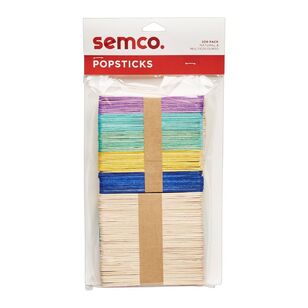 Semco Popsticks 200 Pack Multicoloured