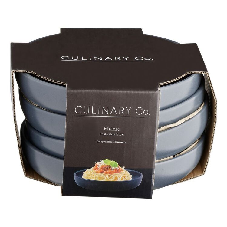 Culinary Co Malmo Bowls Set Of 4 Charcoal 21.5 cm