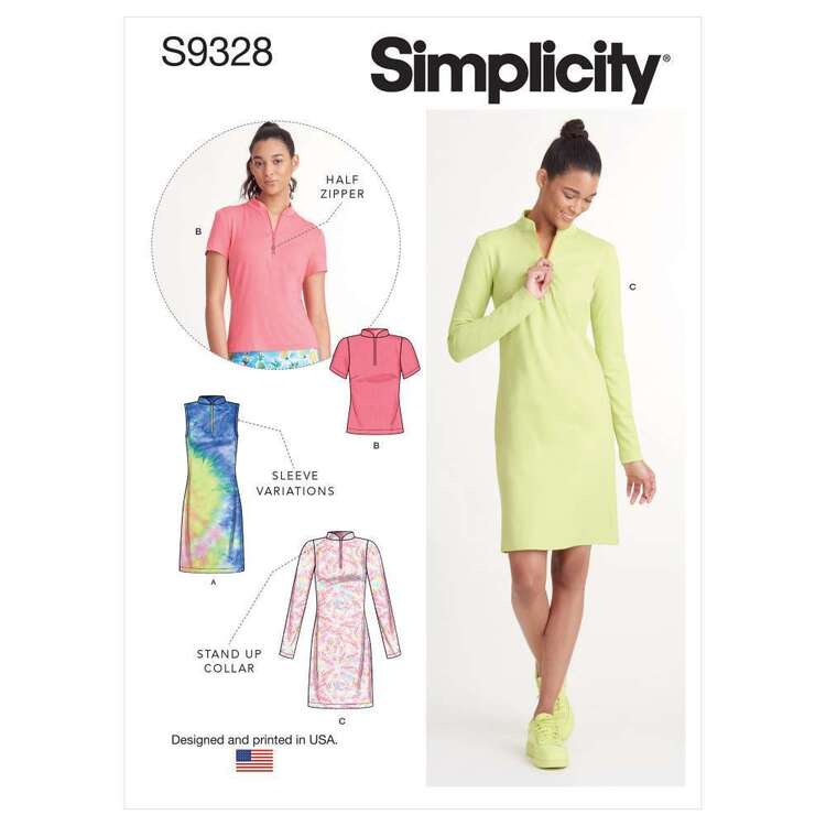 Simplicity Sewing Pattern S9328 Misses' Knit Dresses & Top