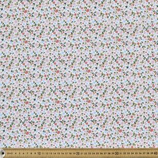 Country Garden TC Ditzy Printed 112 cm Polycotton Fabric White & Multicoloured 112 cm