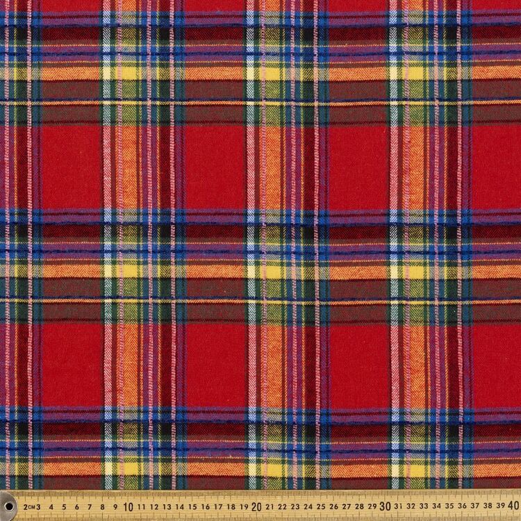 Yarn Dyed Tartan Printed 145 cm Suiting Fabric