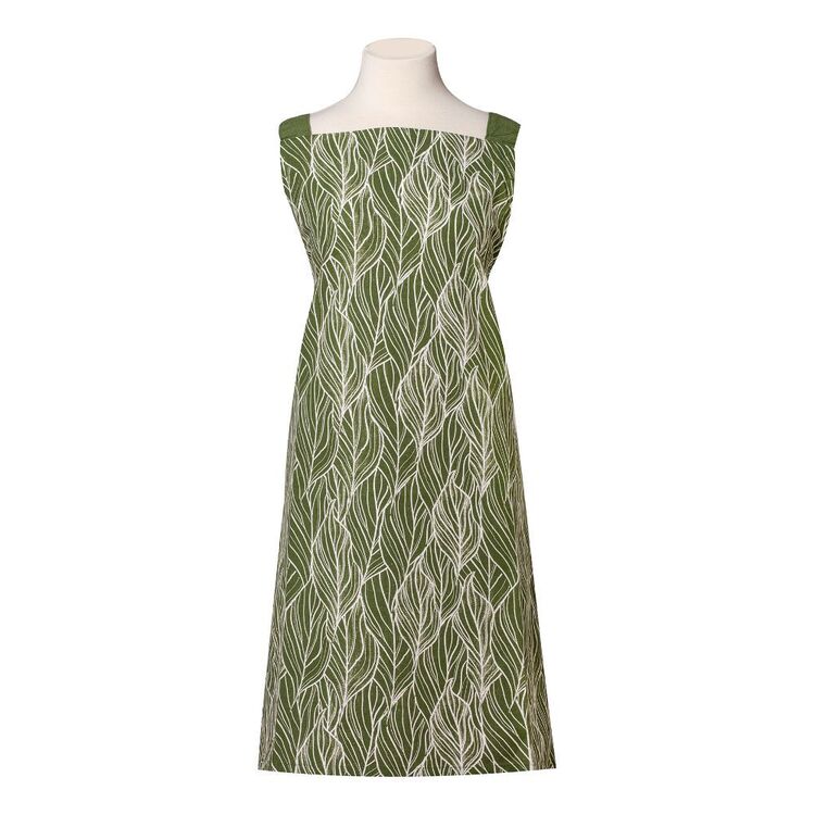 Kitchen By Ladelle Aster Cross Back Apron Green 63 x 77 cm