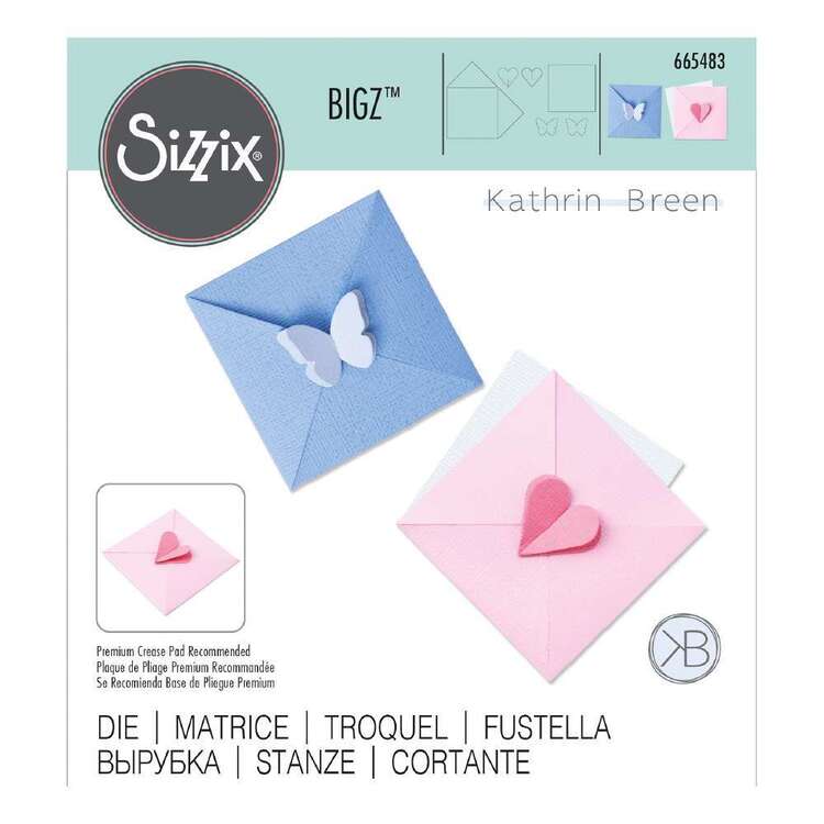Sizzix Bigz By Kathrin Breen Mini Card & Envelope Die Set
