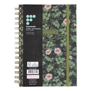 Francheville A5 Pink Flower Spiral Notebook Pink Floral A5