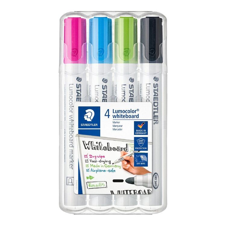 Staedtler Lumocolor Whiteboard Markers 4 Pack
