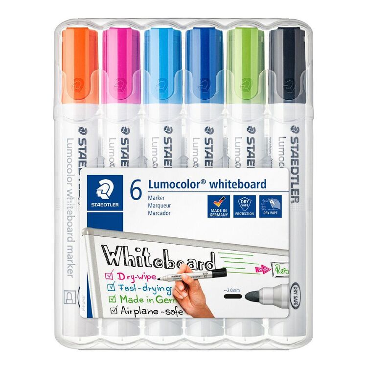 Staedtler Lumocolor Whiteboard Markers 6 Pack