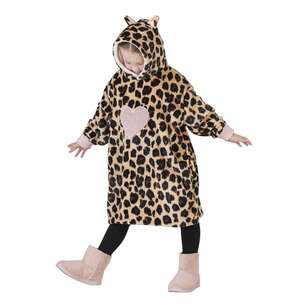 Spartys Leopard Novelty Kids Hoodie Multicoloured
