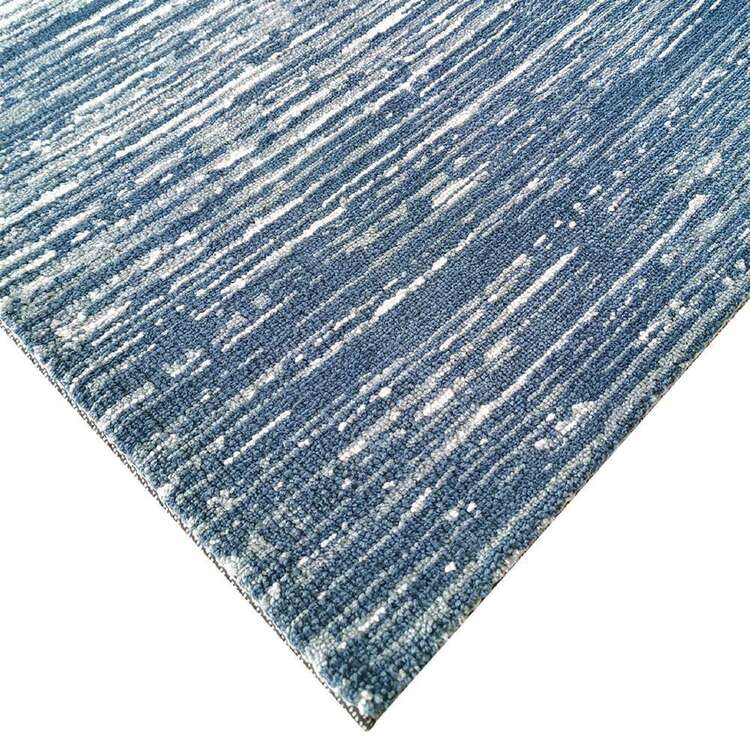 KOO Edge Jacquard Rug Blue 160 x 230 cm