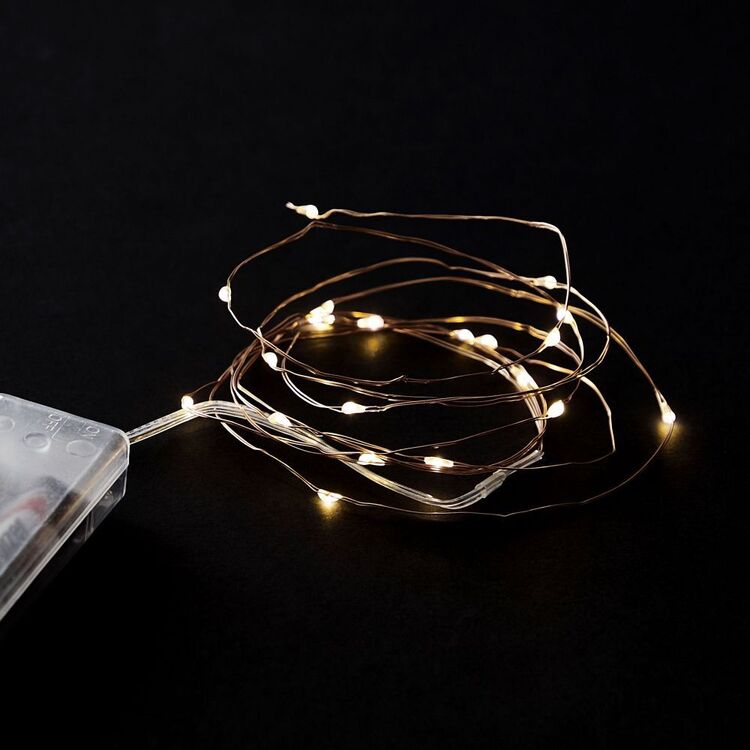 Bud LED String Of 20 Lights Copper 2.2 m